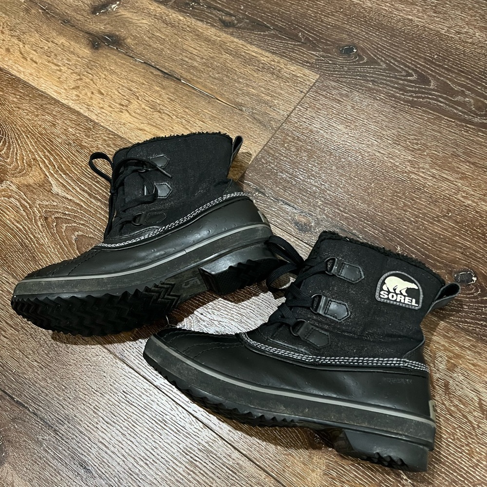 Sorel tivoli glitter waterproof winter boots black size 9 - Picture 12 of 12
